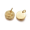 Brass Rough Surface Charms KK-I656-15G-2