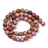 Natural Rhodonite Beads Strands G-G206-A02-8mm-3