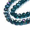 Electroplate Glass Beads Strands EGLA-A034-T1mm-B25-3