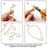 Brass Micro Pave Clear Cubic Zirconia Screw Carabiner Lock Charms ZIRC-T010-07G-4