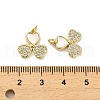 Brass Micro Pave Clear Cubic Zirconia Pendants KK-K365-05C-G-3