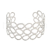 304 Stainless Steel Hollow Open Cuff Bangles BJEW-S151-04P-2