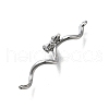 Brass Micro Pave Cubic Zirconia Pendants KK-D312-07P-2