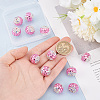   12Pcs Polymer Clay Rhinestone Beads RB-PH0001-46-3