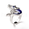 Glass Mermaid Mood Ring RJEW-C031-05P-2