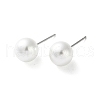 Imitation Pearl Stud Earrings EJEW-P296-21B-P-1