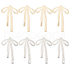 GOMAKERER 8Pcs 2 Colors Brass Pendants KK-GO0001-68-1