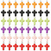 60Pcs 6 Colors Dyed Synthetic Turquoise Pendants HJEW-TAC0047-2