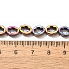Electroplated Synthetic Non-magnetic Hematite Beads Strands G-L613-Z01-01I-4