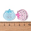 4-Hole Button Plastic Cabochons BUTT-V001-01-3