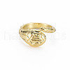Snake Shape Rack Plating Alloy Cuff Rings RJEW-Q163-009A-RS-1
