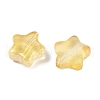Transparent Spray Painted Glass Beads X1-GLAA-NH0003-01D-2