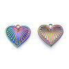 Ion Plating(IP) 201 Stainless Steel Pendants STAS-N098-239M-1