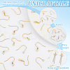 Unicraftale 150Pcs 5 Styles 304 & 316 Surgical Stainless Steel French Hooks with Coil and Ball STAS-UN0058-09-4