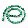 Synthetic Lava Rock Beads Strands G-S247-6mm-02-1-2
