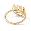 Hollow Out Lotus 304 Stainless Steel Finger Ring for Women RJEW-E073-06G-3