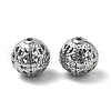 304 Stainless Steel Hollow Round Beads STAS-P319-13P-2