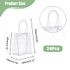 Transparent PVC Gift Bags with Handle CON-WH0105-13-2