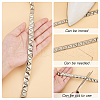 2.5 Yards Stainless Steel Rivet Studed Cord with Adhesive Back OCOR-FG0002-34B-4