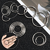 SOFPLATE 40Pcs 4 Styles Zinc Alloy Linking Rings FIND-SP0002-79P-6