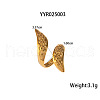 Stainless Steel Snake-Shaped Cuff Rings for Women FT0606-3-1