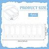 BENECREAT 4Pcs Acrylic Bead Design Boards FIND-BC0013-08B-2