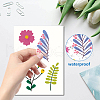 16 Sheets 8 Styles Waterproof PVC Wall Stickers DIY-WH0345-015-3