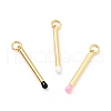 Brass Enamel Pendants KK-G416-36G-1