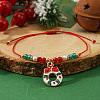 Imitation Pearl & Glass Beads Braided Bracelets CA6370-4-1