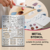 Custom Stainless Steel Metal Stencils DIY-WH0289-058-4