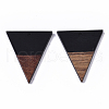 Resin & Walnut Wood Pendants RESI-T035-06C-A-2