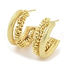 Rack Plating Brass Stud Earrings EJEW-K263-22G-1