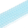 Imitation Jade Glass Beads Strands GLAA-T032-J4mm-04-1