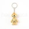 Plastic Astronaut Keychains KEYC-WH0024-02G-2