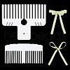   2Pcs 2 Style Plastic Bowknot Knitting Tools DIY-PH0021-49-7