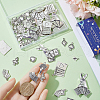 SUNNYCLUE 72Pcs 9 Styles Tibetan Style Alloy Pendants FIND-SC0006-64-3