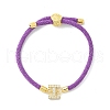 Adjustable Nylon Cord Bracelets BJEW-C096-01G-09-4