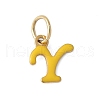 304 Stainless Steel Enamel Charms STAS-G353-01G-Y-1