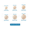 300Pcs 6 Styles Natural Thread Wooden Beads WOOD-TA0001-63-18