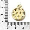 Brass Micro Pave Cubic Zirconia Pendants KK-C090-26G-3