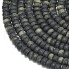 Natural Golden Sheen Obsidian Beads Strands G-P575-A29-6x4mm-3