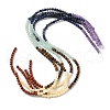 Chakra Natural Red Jasper & Yellow Jade & Green Aventurine & Tiger Eye & Sodalite & Amethyst Beads Strands G-NH0002-E02-4mm-1