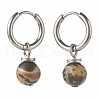 Natural Plum Blossom Jade Beads Earrings for Girl Women Gift EJEW-JE04607-01-2
