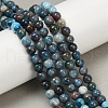 Round Natural Apatite Beads Strands G-K068-02-6mm-01-5