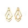201 Stainless Steel Pendants STAS-I199-A06-G-1