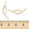 Rack Plating Brass Micro Pave Clear Cubic Zirconia Charms KK-F089-06G-3