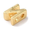 Rack Plating Brass Slide Charms KK-M254-15G-N-2