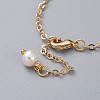 Natural Pearl Link Bracelets BJEW-JB04884-5