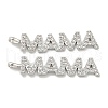 Mother's Day Brass Micro Pave Cubic Zirconia Pendants KK-K378-11P-1