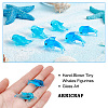 ARRICRAFT 6Pcs 2 Style Glass Dolphin Display Decorations DJEW-AR0001-07-3